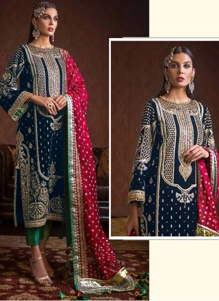 Anaya velvet 2 By Deepsy Velvet Embroidery Salwar Kameez